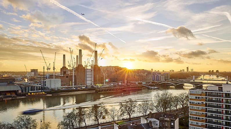 Battersea sunset