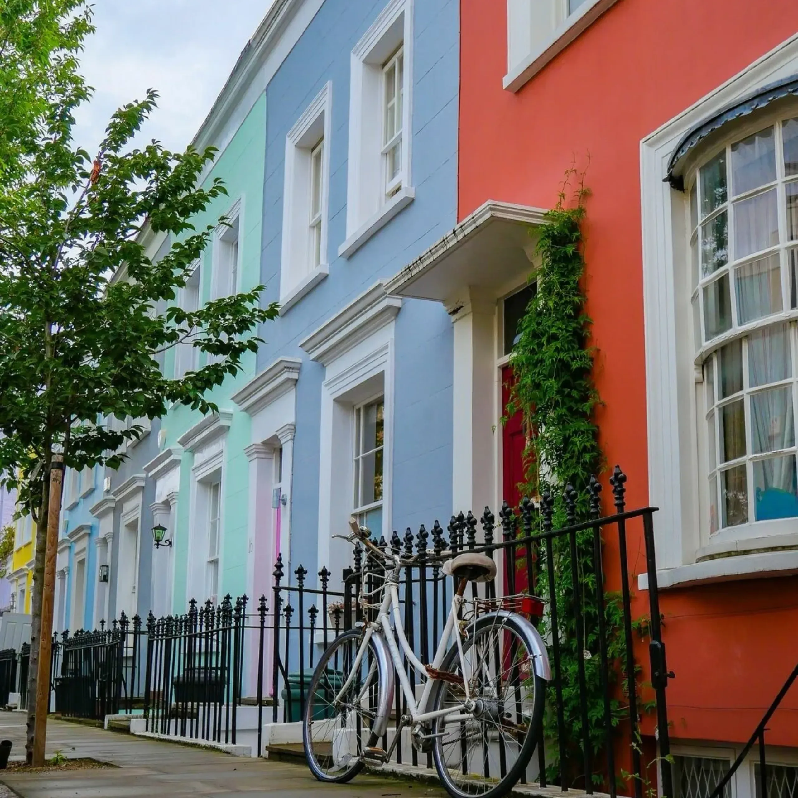Colourful homes in Notting Hill, London (Anthony Bressy)