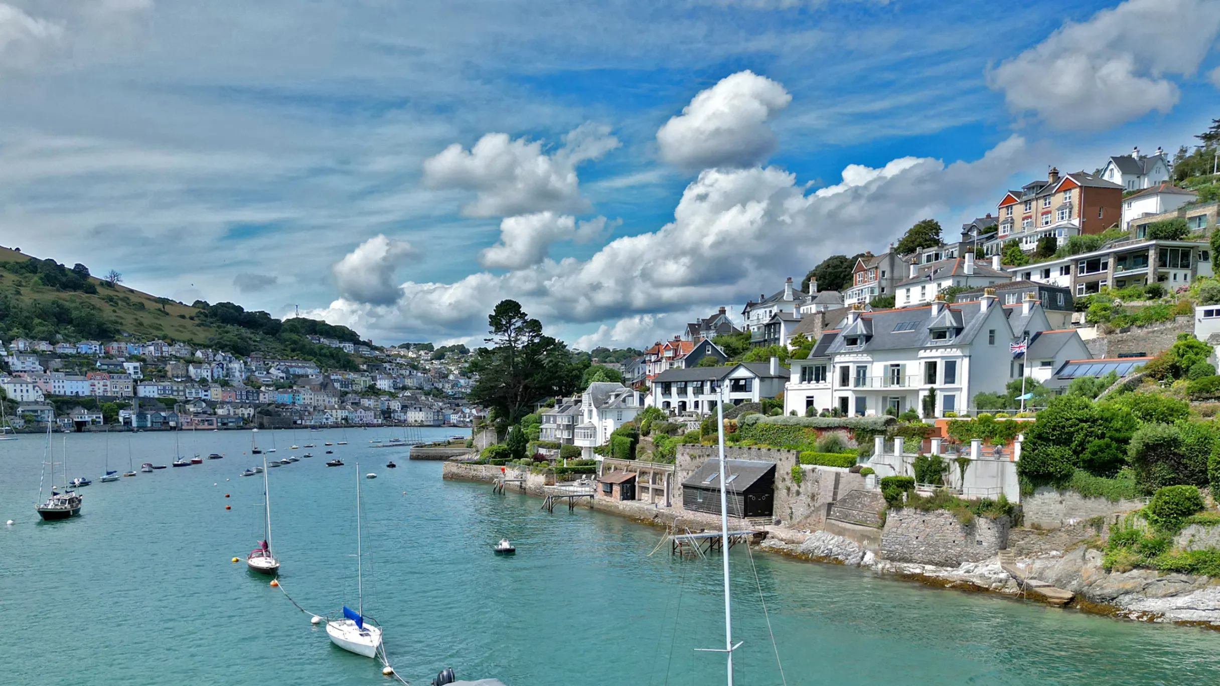 An exterior view of the historic Riversea property in Devon