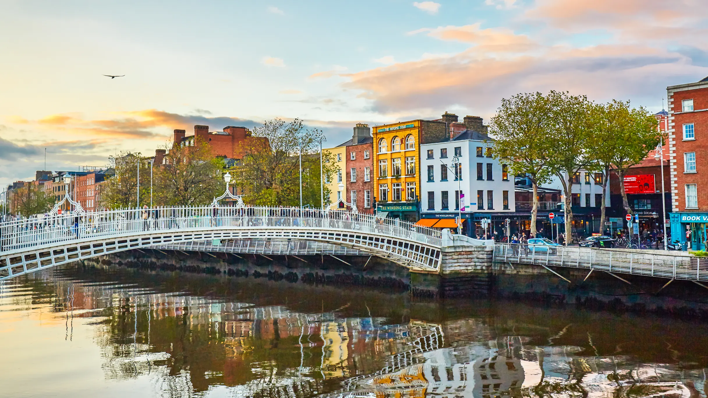 The Ha'penny Bridge in Dublin &copy; Peter Unger