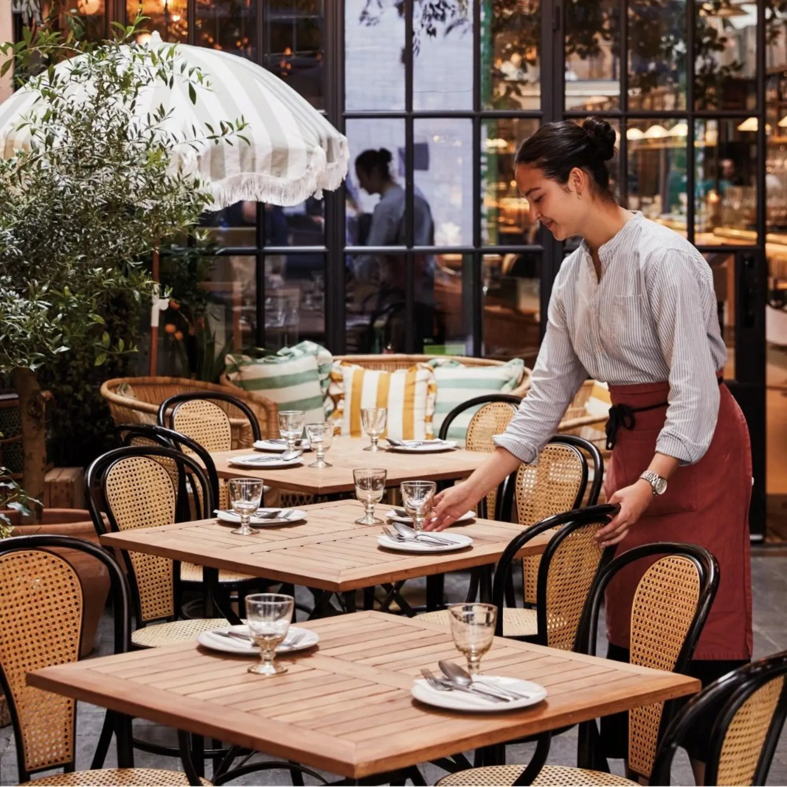 Wild by Tart’s double-height dining space adds glamour to lunch