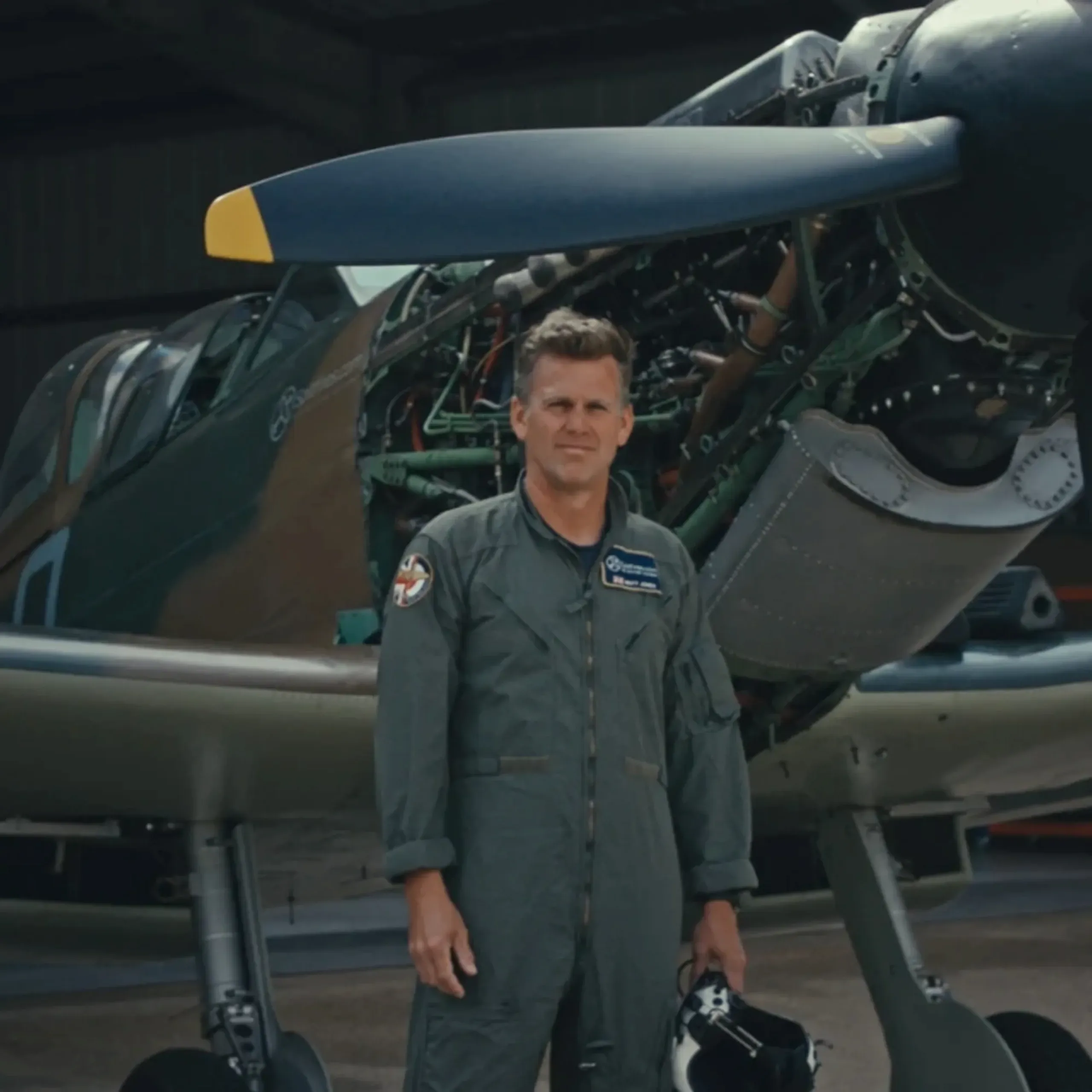 Spitfire pilot Matt Jones