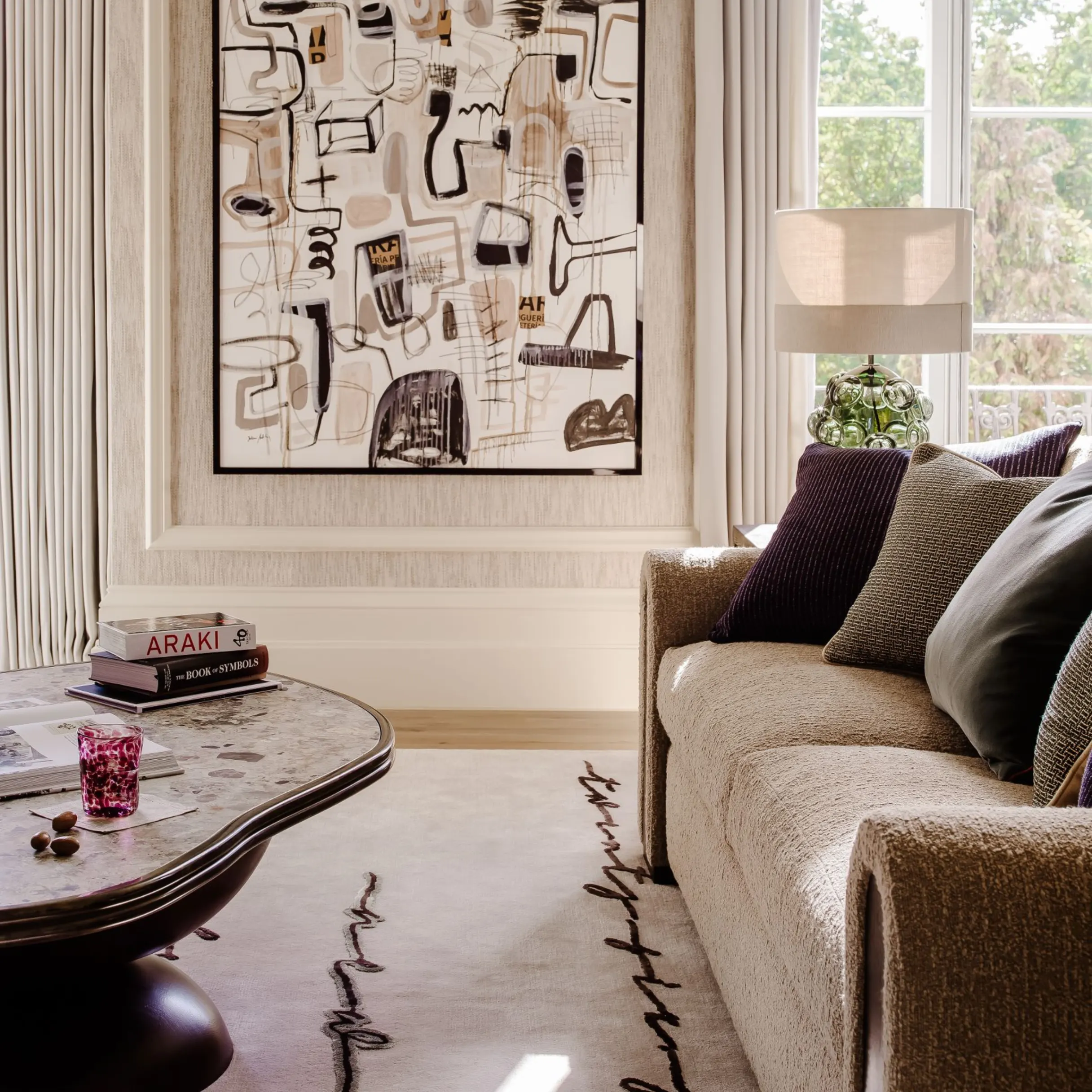 Sophisticated living room interior