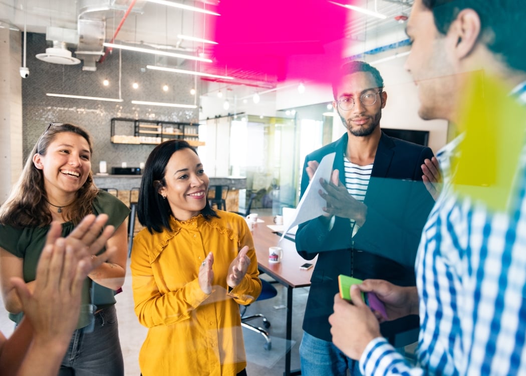 Office celebrations with colleagues