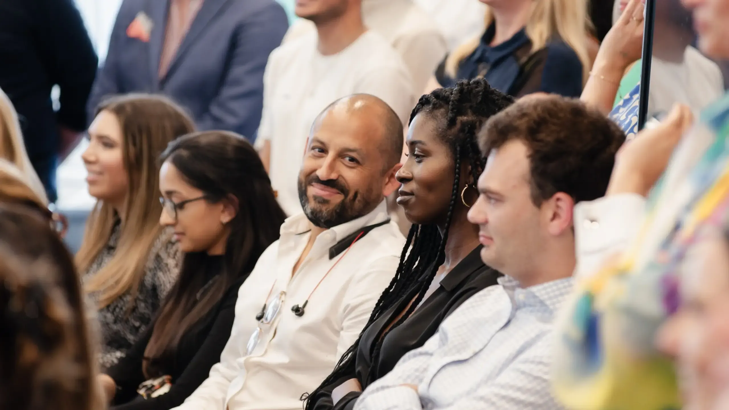 Knight Frank staff attending an internal event