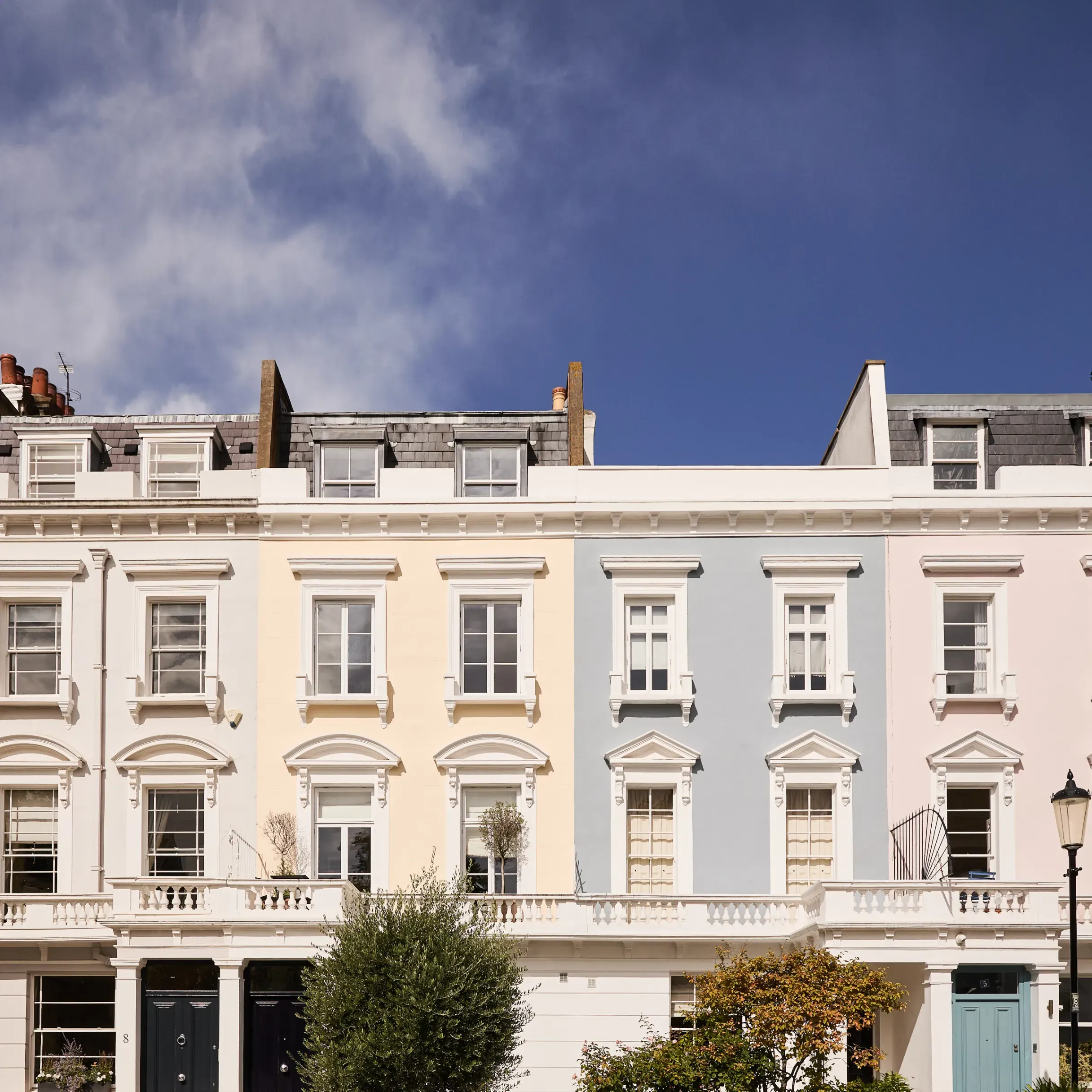 Terraced houses in Chelsea, London