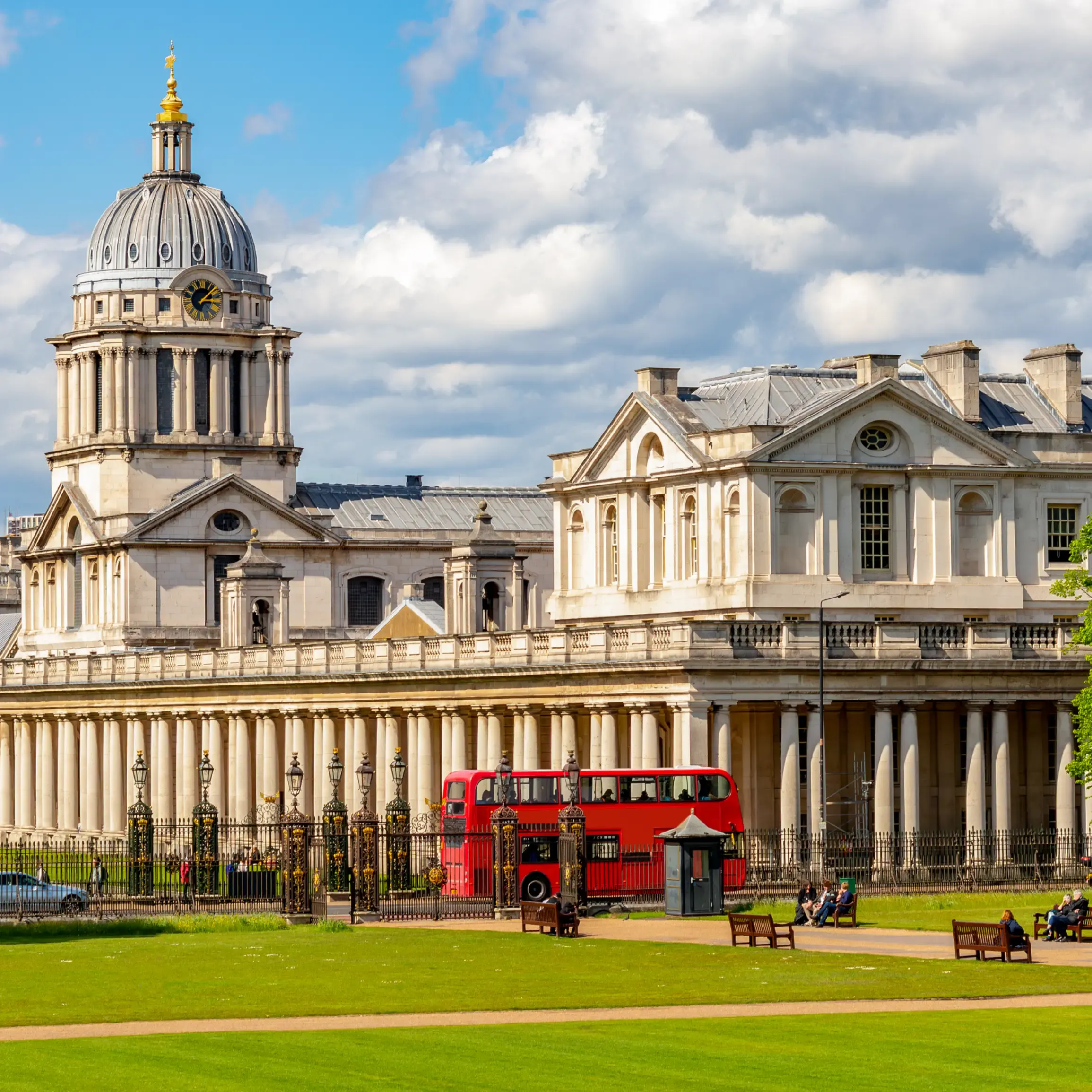 Greenwich university and park in London, UK