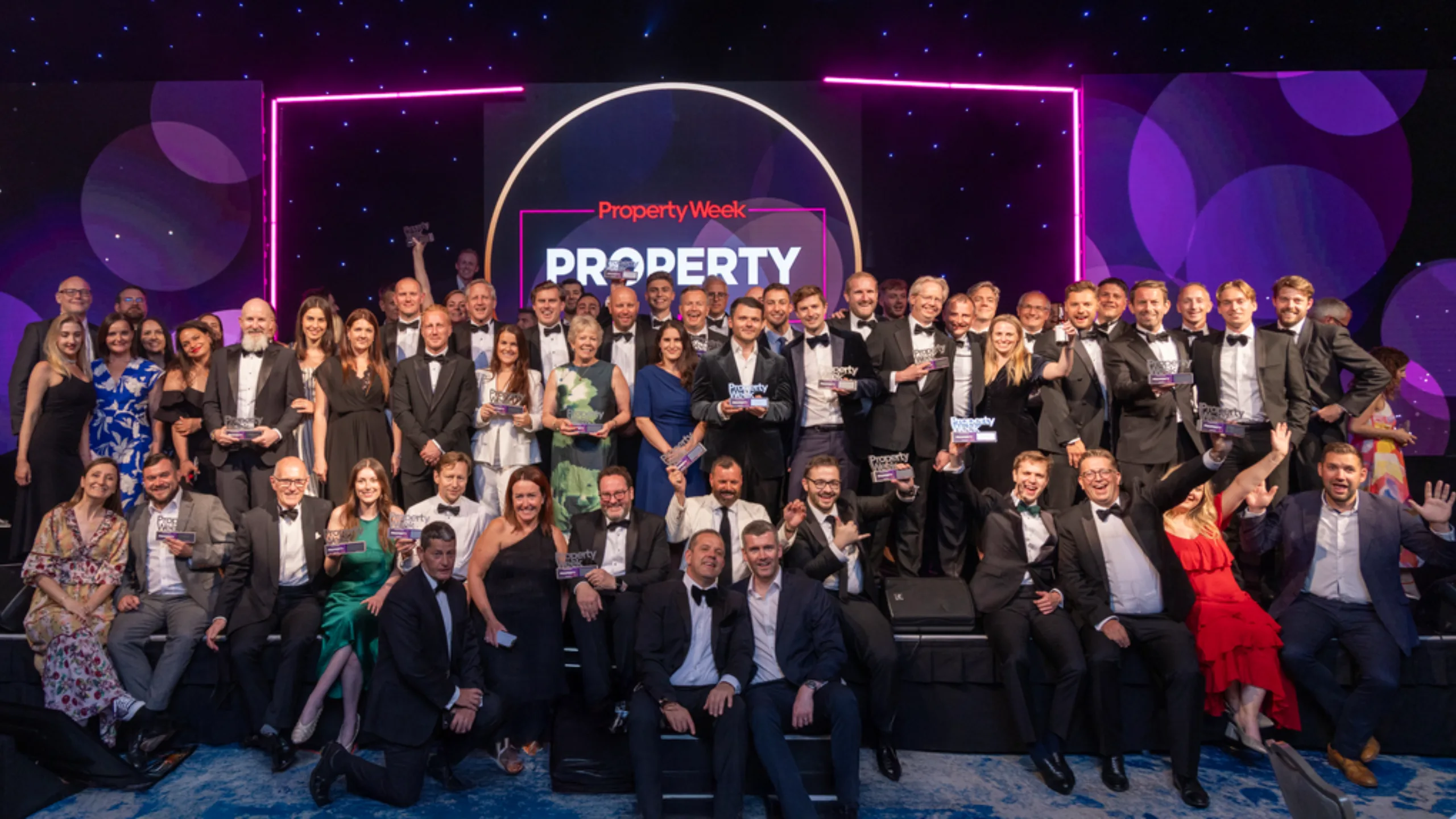 Knight Frank hotels team at Property Week Awards night 2025