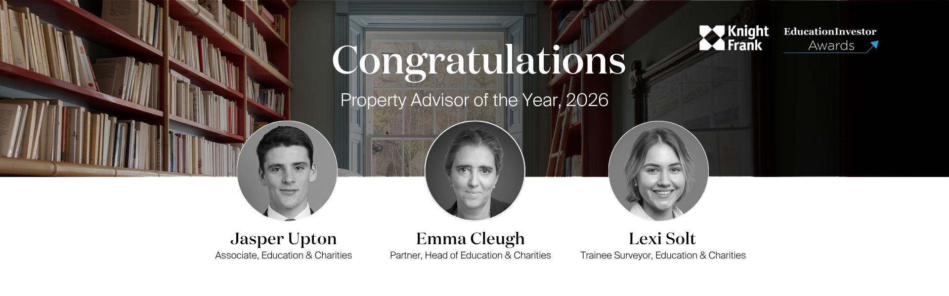 Knight Frank takes home the gold at Education Investor Awards 2026