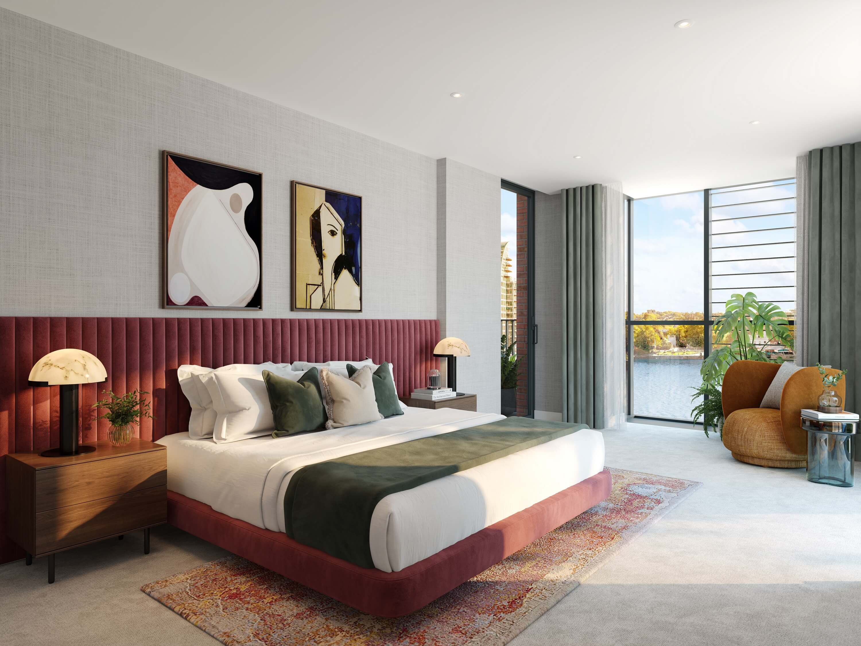 The interior of an apartment in the Hurlingham Waterfront development