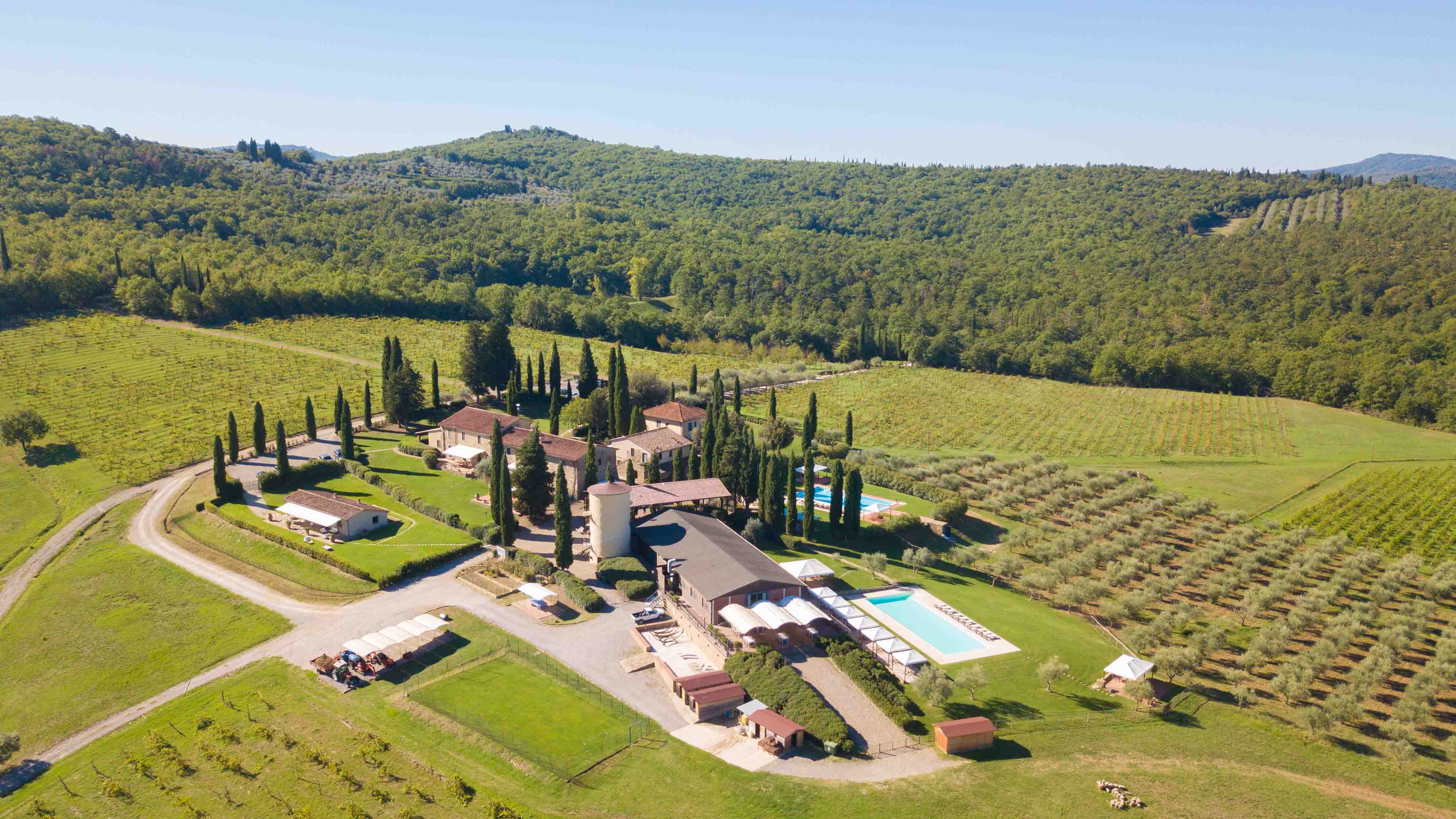 A farm in the Italian landscape
