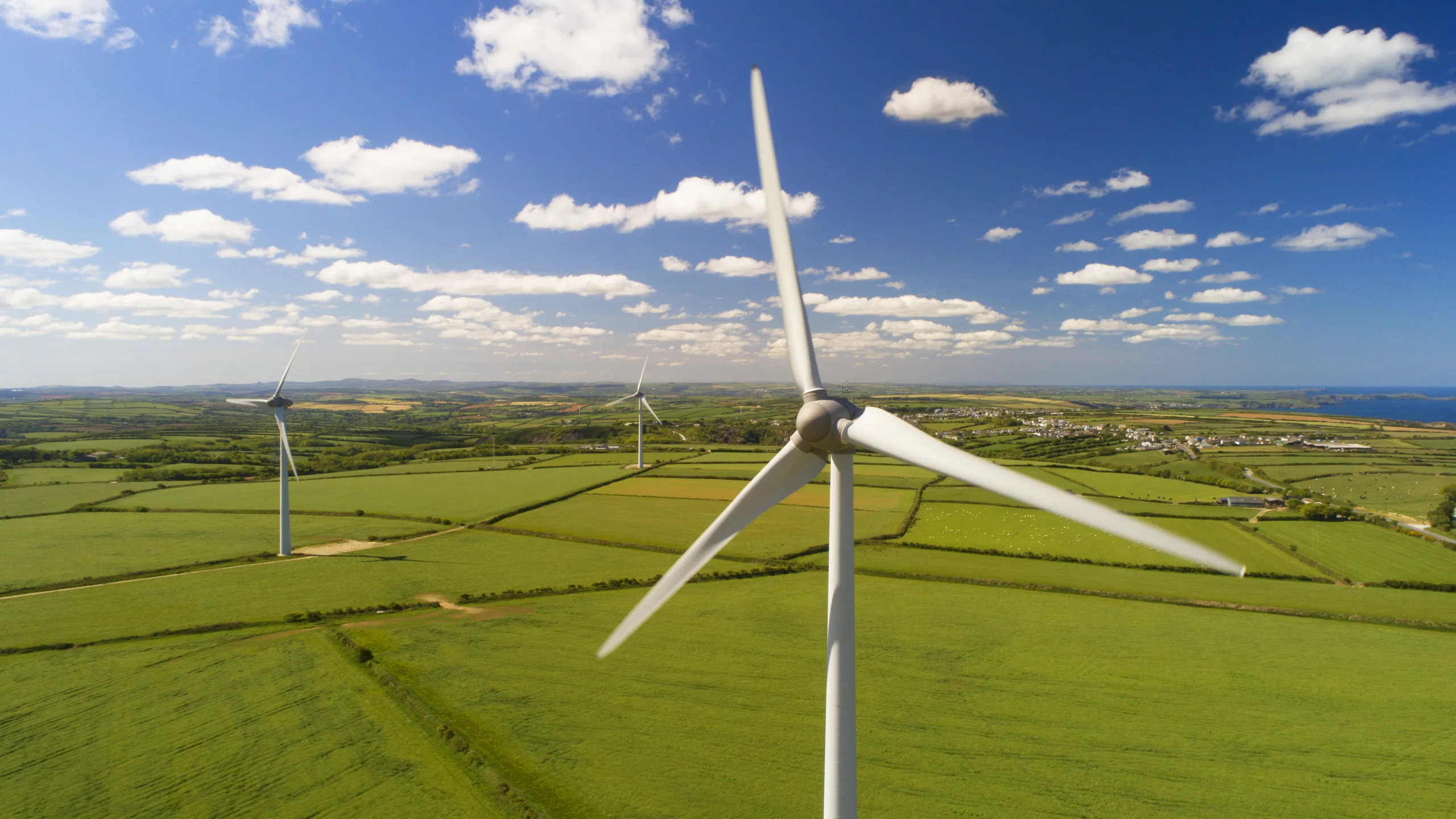 Wind turbines in the countryside