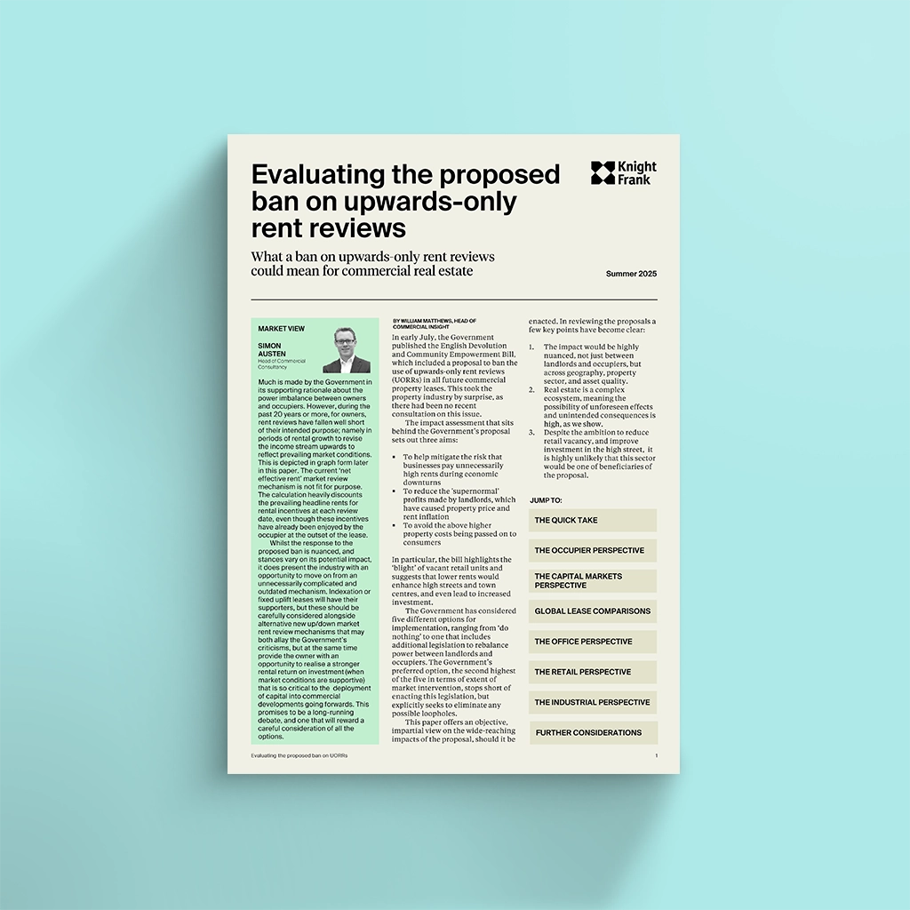 Image of Evaluating the proposed ban on upwards-only rent reviews