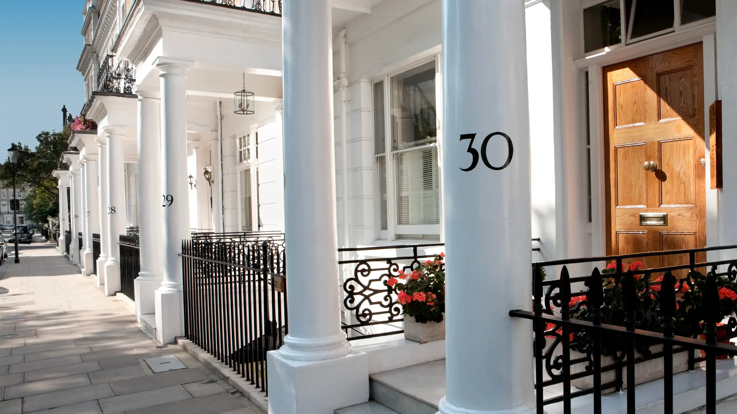 White Edwardian Houses, West London