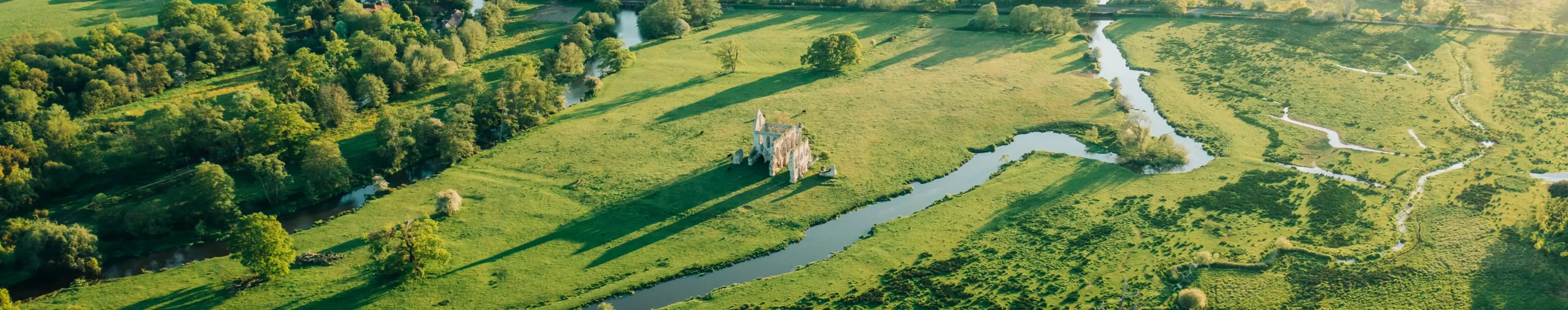 Newark Priory on a sunny evening