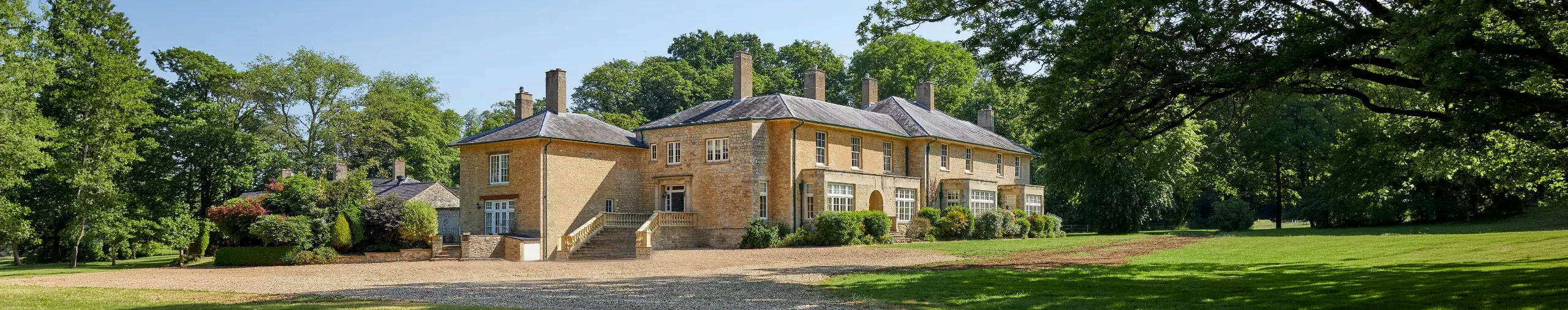 A large country house. 