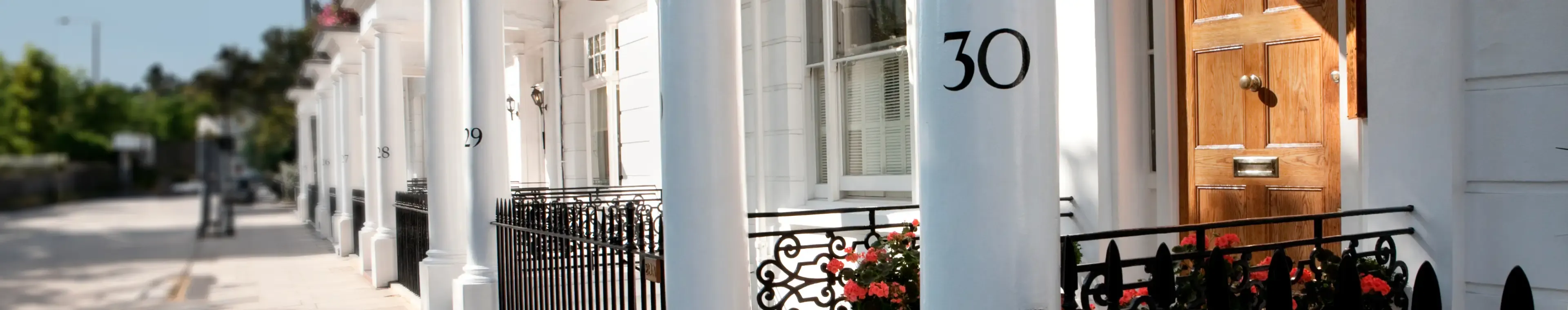 White Edwardian Houses, West London