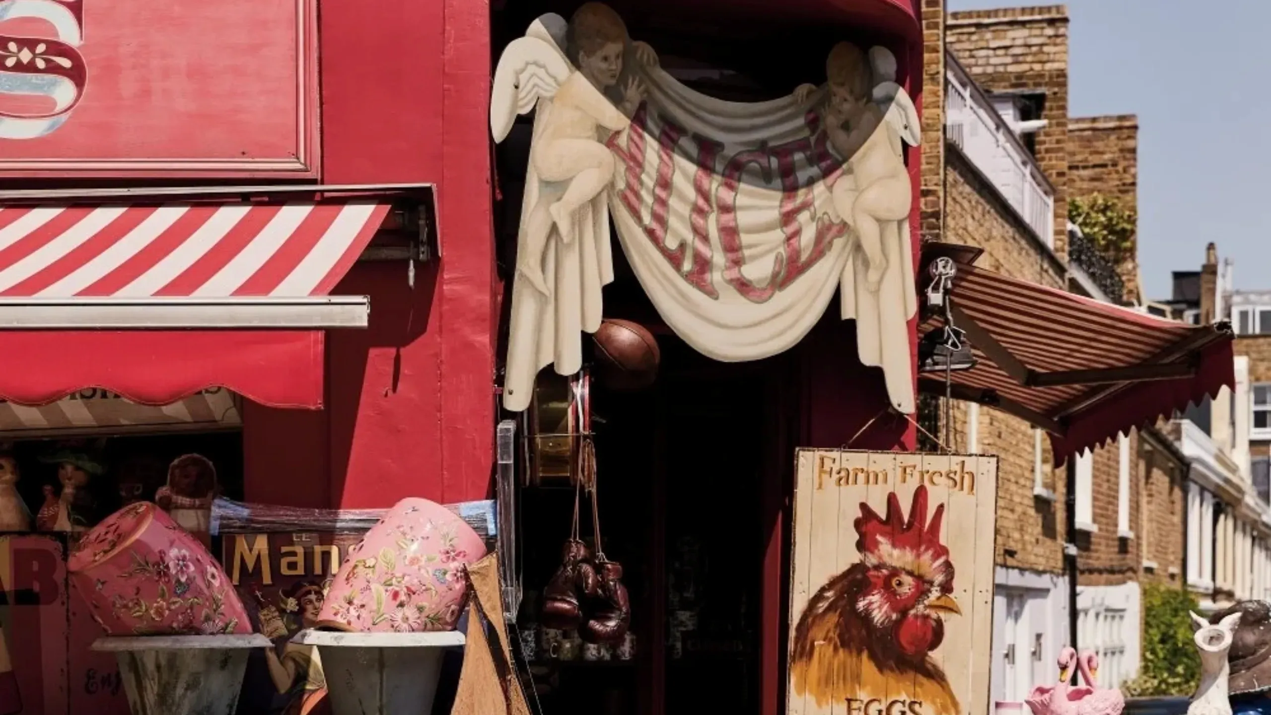 Alice's antiques, Notting Hill, London. 