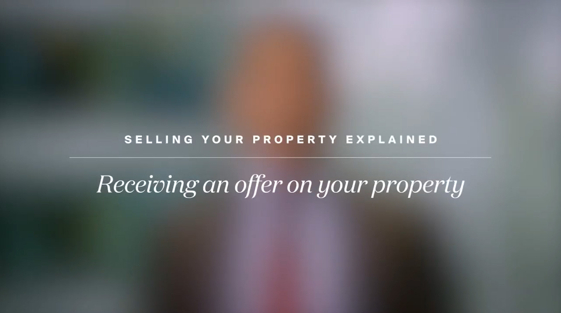 Receiving an offer on your property.
