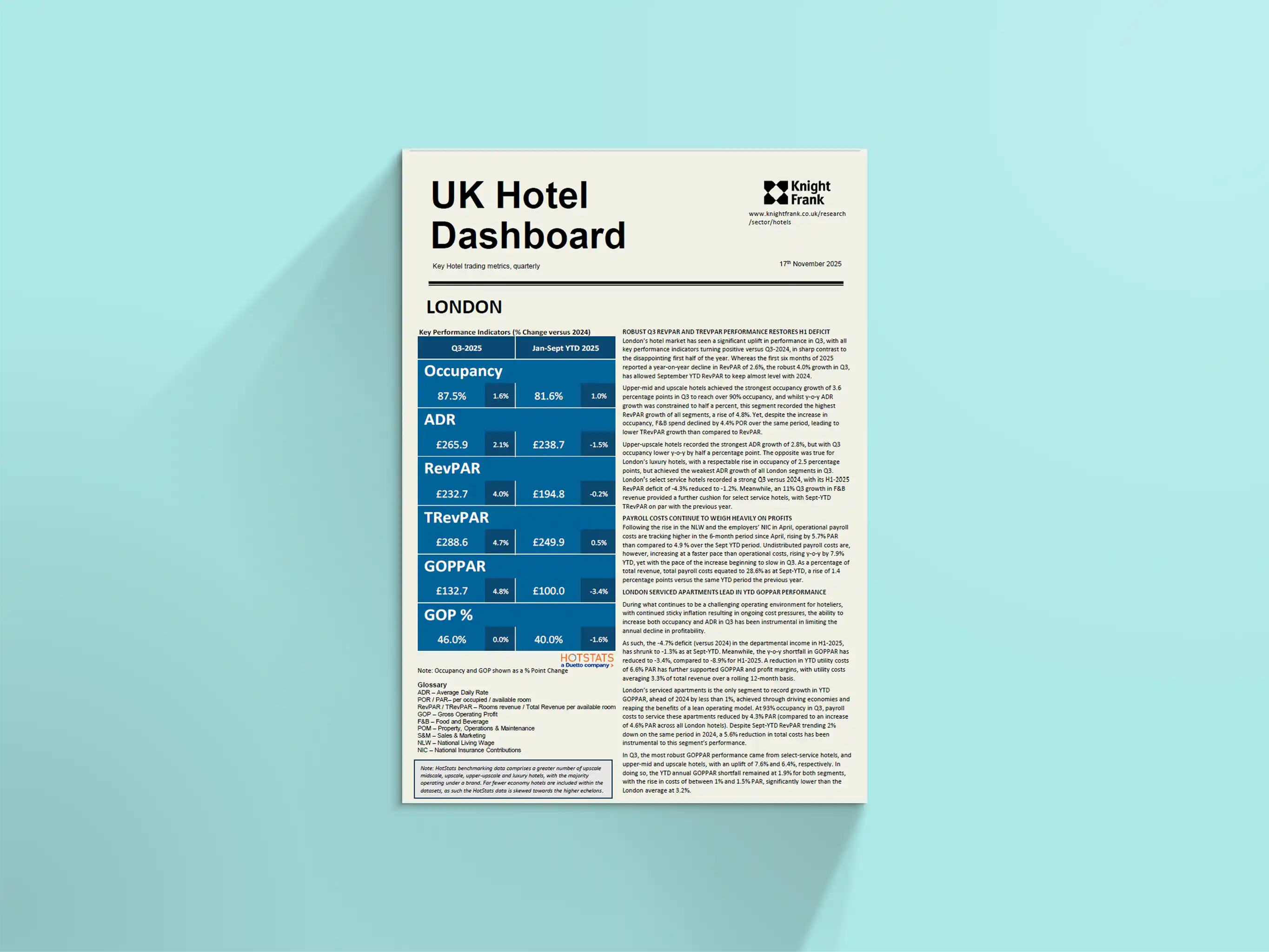 Image of UK Hotel Dashboard