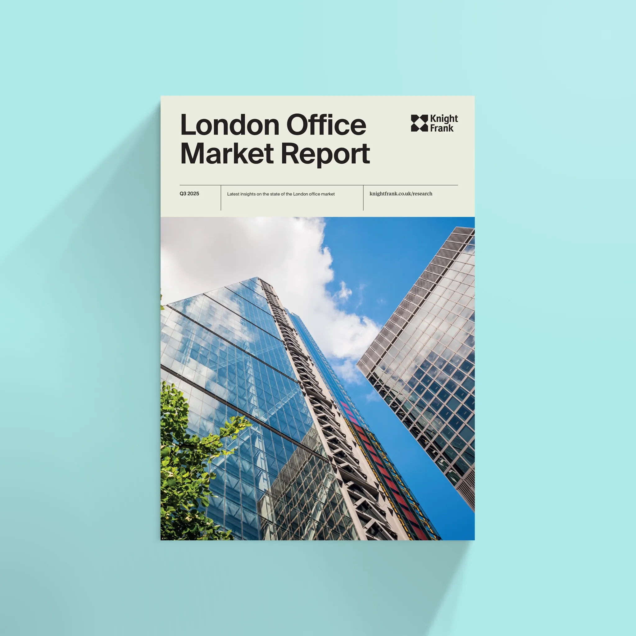 London Office Market Review report cover. 