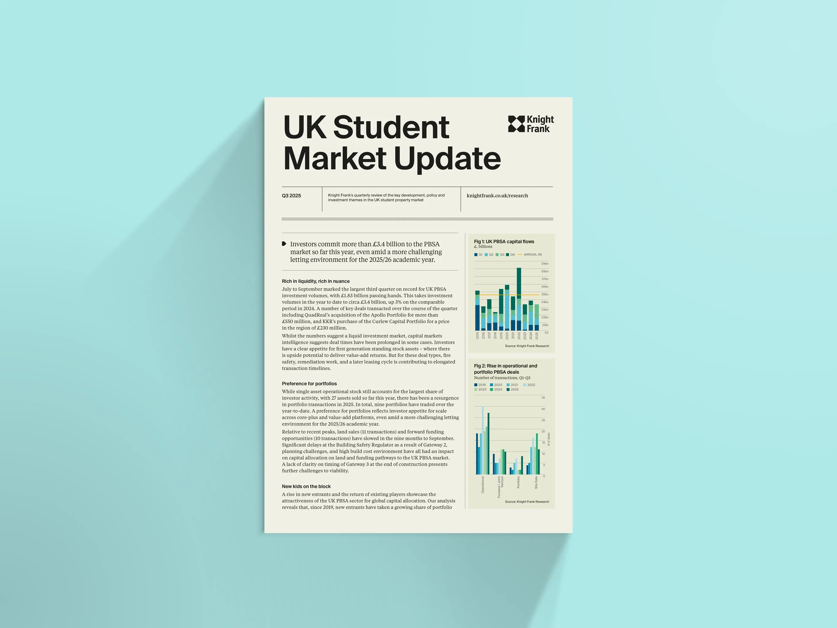 UK Student Market Update report cover. 