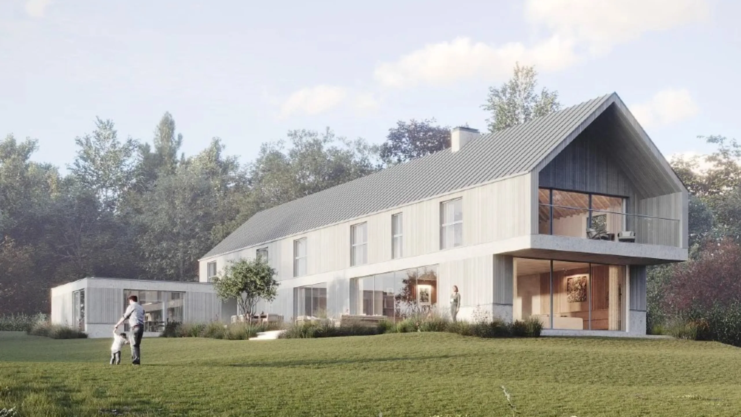 A modern home in the English countryside 