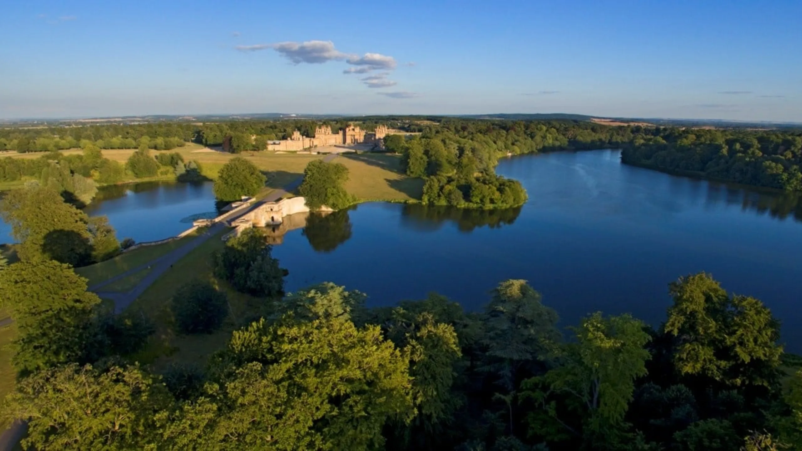An aerial view of Blenheim &copy; Peter Seaward