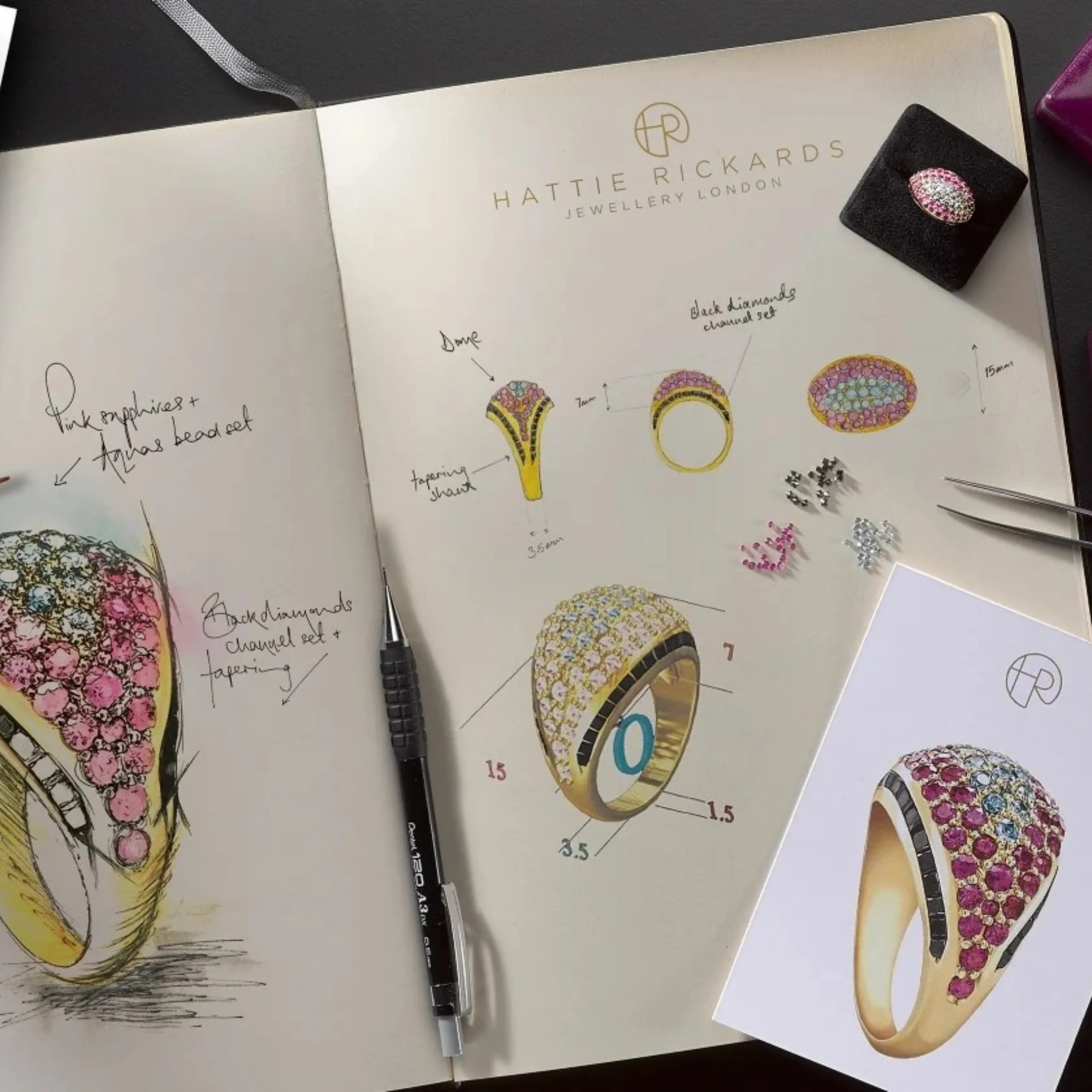 Image of Crafts in the Cotswolds: In the studio with jewellery designer Hattie Rickards