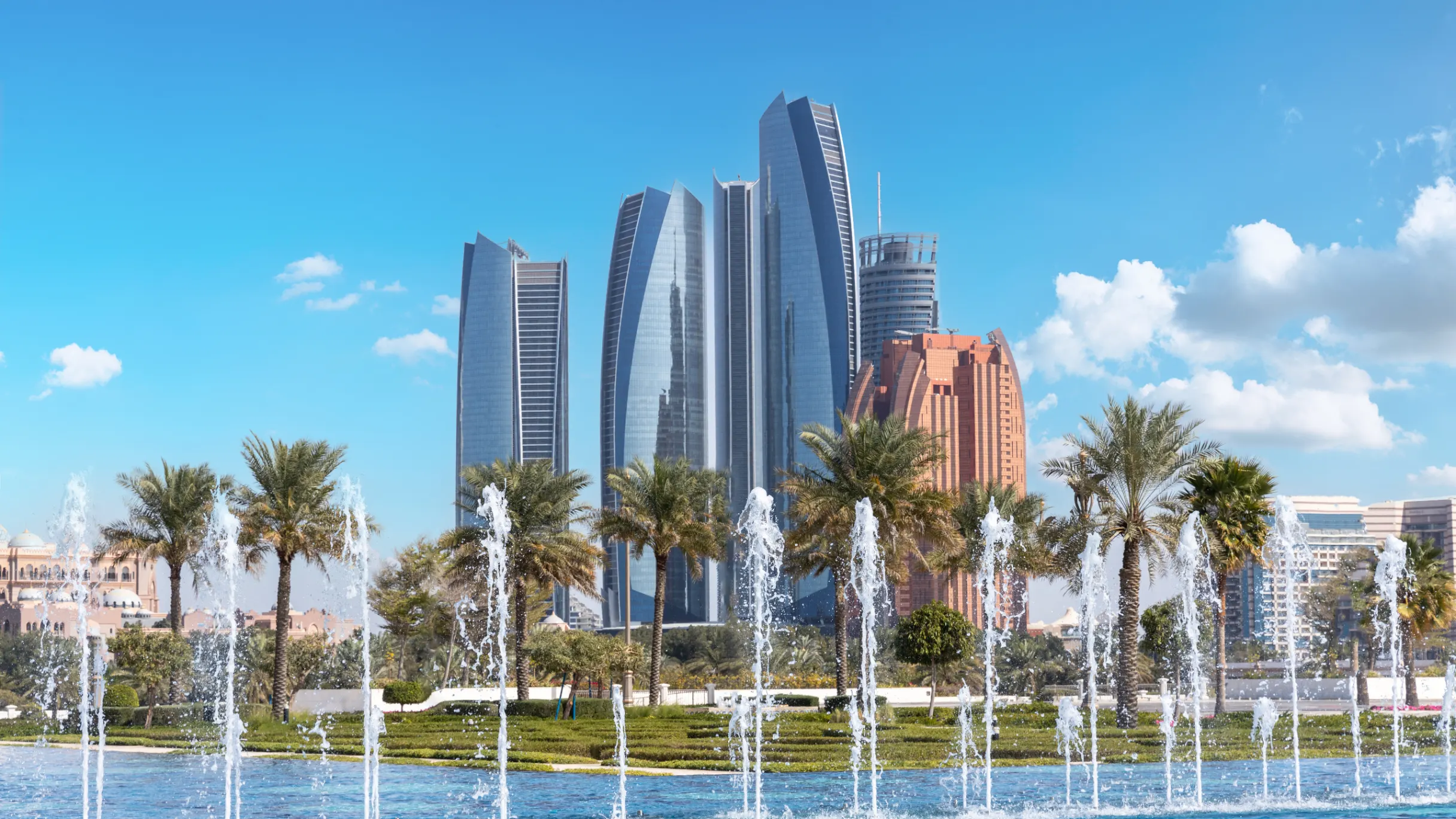 The Etihad Towers in Abu Dhabi