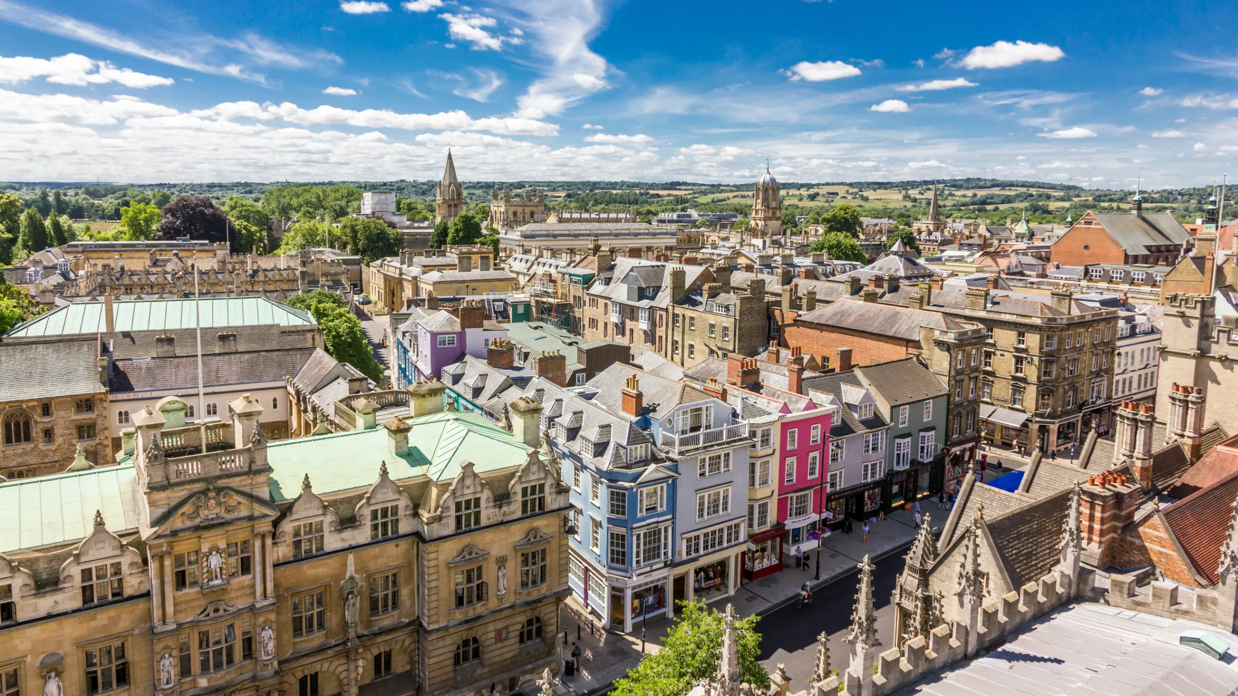 Aerial view of Oxford